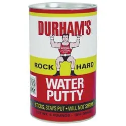 DURHAM‘S Rock Hard 4 Water Putty, Natural Cream, 4 lb Package, Can