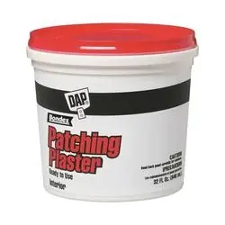DAP 52084 Patching Plaster, Paste, Slight, White, 1 qt Package, Tub