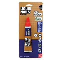 Liquid Nails LN-201 Repair Adhesive, Liquid, Clear, 0.75 oz Package, Squeeze Tube