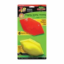 Gator Zip Sander 7186 Sander Tool Kit, 6 in L, 3 in W, 80/120/220 Grit, Extra Fine/Fine/Medium