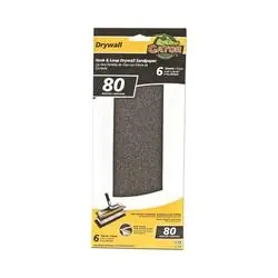 Gator 7156 Sandpaper, 10-1/2 in L, 4-1/2 in W, 80 Grit, Medium, Silicone Carbide Abrasive