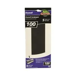 Gator 4487 Sandpaper, 11-1/4 in L, 4-1/4 in W, 100 Grit, Medium, Silicone Carbide Abrasive