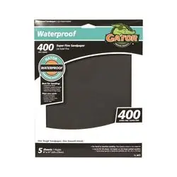 Gator 4472 Sanding Sheet, 9 in L, 11 in W, 400 Grit, Very Fine, Silicone Carbide Abrasive