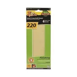 Gator 7249 Refill Sanding Sheet, 220 Grit, Extra Fine, Aluminum Oxide Abrasive