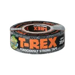 T-Rex 240998 Duct Tape, 35 yd L, 1.88 in W, Cloth Backing, Gunmetal Gray