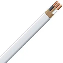 Romex SIMpull 14/2NM-WGX25 Building Wire, 14 AWG Wire, 2-Conductor, Copper Conductor, PVC Insulation, Nylon Sheath