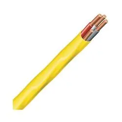 Southwire 12/3NM-WGX25 Sheathed Cable, 12 AWG Wire, 3-Conductor, Copper Conductor, PVC Insulation, Nylon Sheath