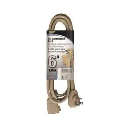 PowerZone OR681506 SPT3 Extension Cord, SPT-3, Vinyl, Beige, For Air conditioner and Appliances, 1, Sleeve