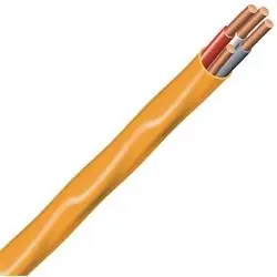 Romex SIMpull 10/3NM-WGX25 Building Wire, 10 AWG Wire, 3-Conductor, Copper Conductor, PVC Insulation, Nylon Sheath