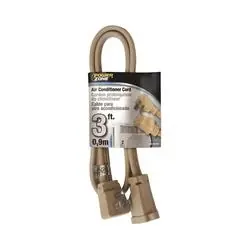 PowerZone OR681503 SPT3 Extension Cord, SPT-3, Vinyl, Beige, For Air conditioner and Appliances, 1, Sleeve