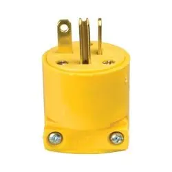 Eaton Wiring Devices 4509-BOX Electrical Plug, 2-Pole, 20 A, 250 V, NEMA 6-20, Yellow