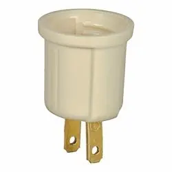 Eaton Wiring Devices 738V-BOX Outlet Adapter, 660 W, 1-Outlet, Thermoplastic, Ivory