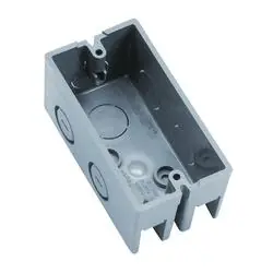 Carlon 1-Gang 12 cu. in. Gray Electrical PVC New/Old Work Handy Box (B112HBR)