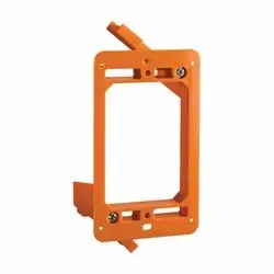 Carlon SC100RR Outlet Box, 4.32 in L, 2.52 in W, 1-Gang, Non-Metallic, Orange