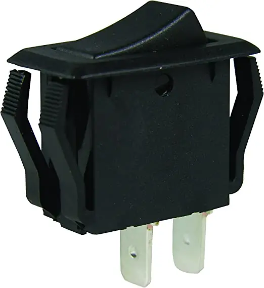 GB GSW Series GSW-41 Rocker Switch, 8/16 A, 125/250 V, SPST, 0.55 x 1.125 in Panel Cutout, Nylon Housing Material