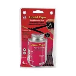 GB LTB-400 Liquid Electrical Tape, Liquid, Black, 4 oz Package, Bottle