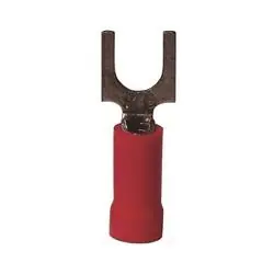 GB 20-111 Spade Terminal, 600 V, 22 to 18 AWG Wire, 4 to 6 Stud, Vinyl Insulation, Red, 20/Clam
