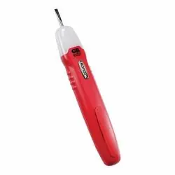 GB GCV-3206 Voltage Probe and Continuity Tester with Screwdriver Tip, 12 to 250 VAC/VDC, LED Display, Red