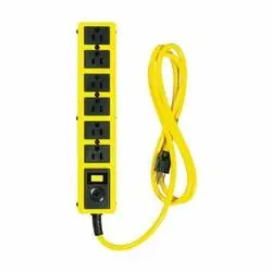 CCI 5139N Power Outlet Strip, 6 ft L Cable, 6-Socket, 15 A, 125 V, Yellow