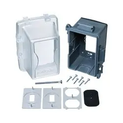 Red Dot CKPM 1-Gang Universal Weatherproof Cover, Medium, While-In-Use, Non-Metallic, For use with Duplex, GFI, Switch and Single Receptacles