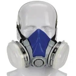 MSA SWX00318 Half Mask Respirator, M Mask, P95 Filter Class, 95 % Filter Efficiency, Organic Vapor Cartridge, Blue