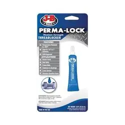 J-B WELD Perma-Lock 24206 Threadlocker, Liquid, Mild Organic, Blue, 6 mL Package