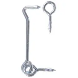 Hardware Essentials 851933 Gate Hook and Eye Latch, Zinc-Plated, 1, Carded