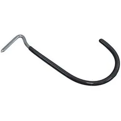 Hardware Essentials 852704 Curved Drive Hook, 40 lb Working Load, Black, Vinyl