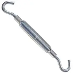HILLMAN 321928 Turnbuckle, 320 lb Working Load, 1/2-13 Thread, Hook, Hook, Steel