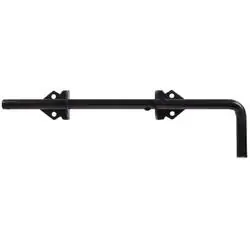 Hardware Essentials 851369 Cane Bolt, 12 in L Bolt, Steel, Black
