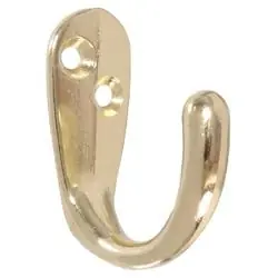Hardware Essentials 852082 Clothes Hook, Brass