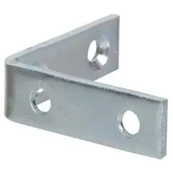 Hardware Essentials 851119 Corner Brace, 3 in L, 3/4 in W, Steel, Zinc-Plated