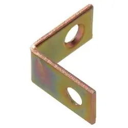 Hardware Essentials 852196 Corner Brace, Steel, Yellow Zinc Dichromate