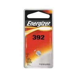 Energizer 392BPZ Coin Cell Battery, 1.5 V Battery, 44 mAh, 392 Battery, Silver Oxide