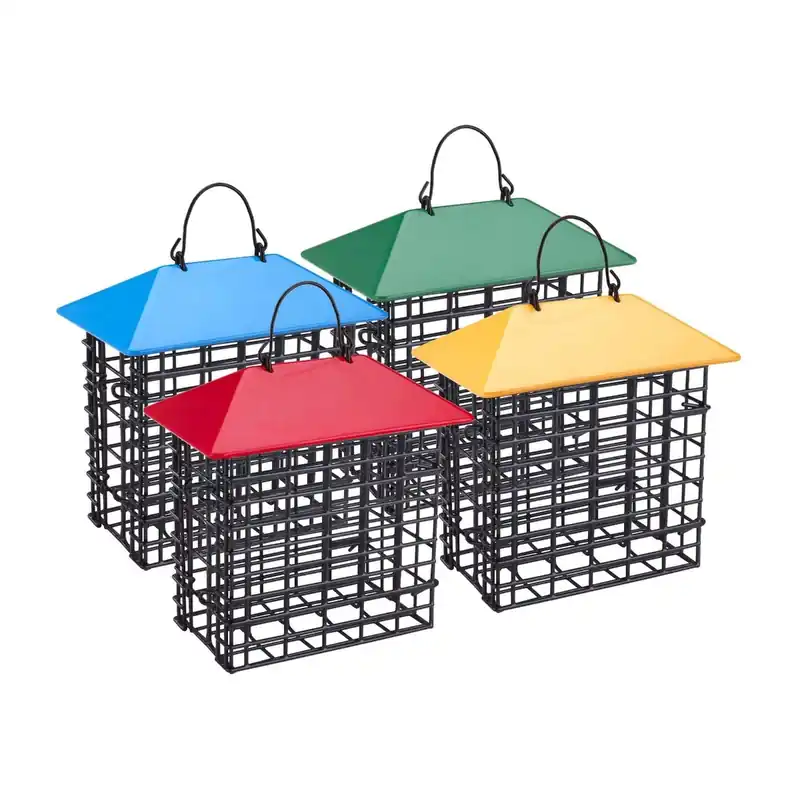 More Birds Double Suet Feeder with Weather Guard (Assorted Colors)