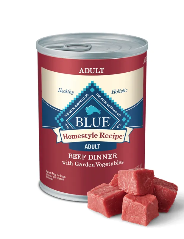 Blue Buffalo Homestyle Recipe™ Adult Dog Beef Dinner with Garden Vegetables 12.5 oz