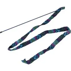 Spot 52071 Cat Toy, 60 in, Cat Prancer Frenzy Wand, Fleece, Assorted