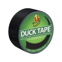 Duck 1265013 Duct Tape, 20 yd L, 1.88 in W, Vinyl Backing, Black