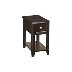 Signature Design By Ashley Breegin T007-371 Chairside End Table, 13 in OAW, 22 in OAD, 23 in OAH, Wood Veneer Frame