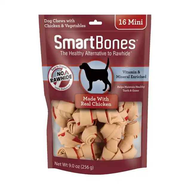 SmartBones Chicken Classic Bone Chews - Mini 16pk