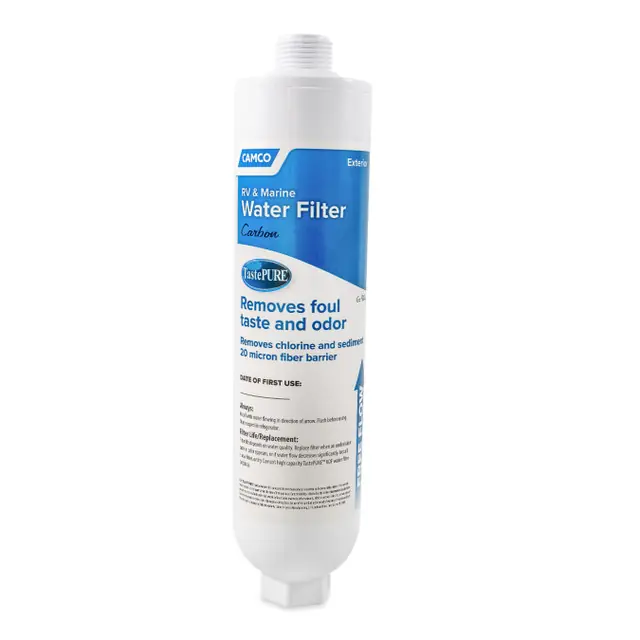 Camco TastePURE RV & Marine Water Filter, PDQ, LLC 40645