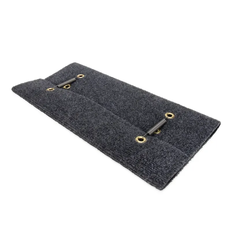 Camco Wrap Around RV Step Rug — For Manual & Electric RV Steps — Fits 18" Wide Steps — Weather-Resistant — Gray 42925