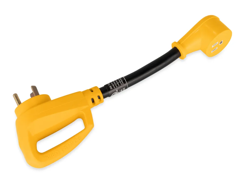 Camco Power Grip 12" Dogbone, 30AM/15AF, 125V/1875W, cETLus 55153