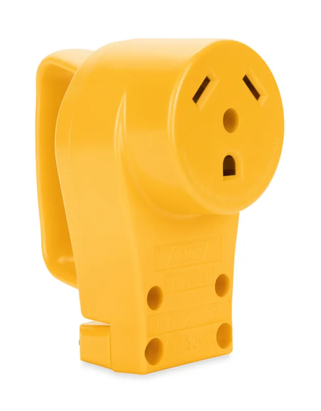 Camco Power Grip RV Replacement Female Receptacle — 30 Amp RV Outlet