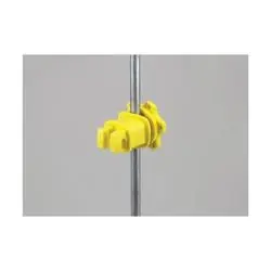 Dare WESTERN WESTERN-RP-25 Screw-Tight Fence Insulator, HDPE, Yellow, Screw-On Mounting