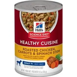 Science Diet 10449 Dog Food, Wet, Carrot, Roasted Chicken, Spinach Flavor, 12.5 oz Package, Can