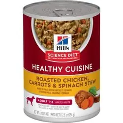 Science Diet 10450 Dog Food, Wet, Carrot, Roasted Chicken, Spinach Flavor, 12.5 oz Package, Can