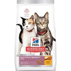 Science Diet 3088 Multiple Benefit Cat Food, Dry, 15.5 lb Package