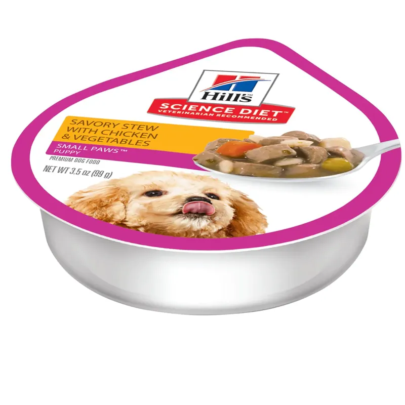 Science Diet 11122 Dog Food, Toy Breed, Stew, 3.5 oz Package, Tray