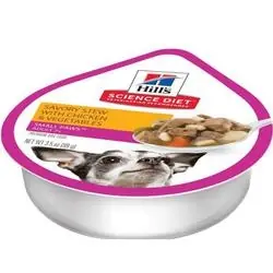 Science Diet 11125 Dog Food, Toy Breed, Stew, 3.5 oz Package, Tray